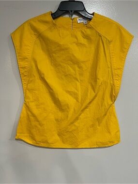 INC International Concepts Bright Yellow Cap Sleeve Top S